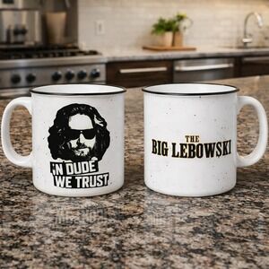 The Big Lebowski In Dude We Trust 20oz Mug Official Movie Merch Cult Classic‎